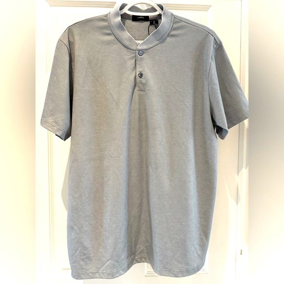 NWT - THEORY Berk Stretch- Pima Cotton Polo Shirt - Men’s Large - Picture 3 of 12